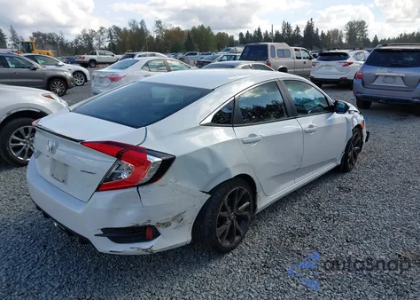 2019 Honda Civic Sport from USA, damaged, VIN 19XFC2F82KE214878